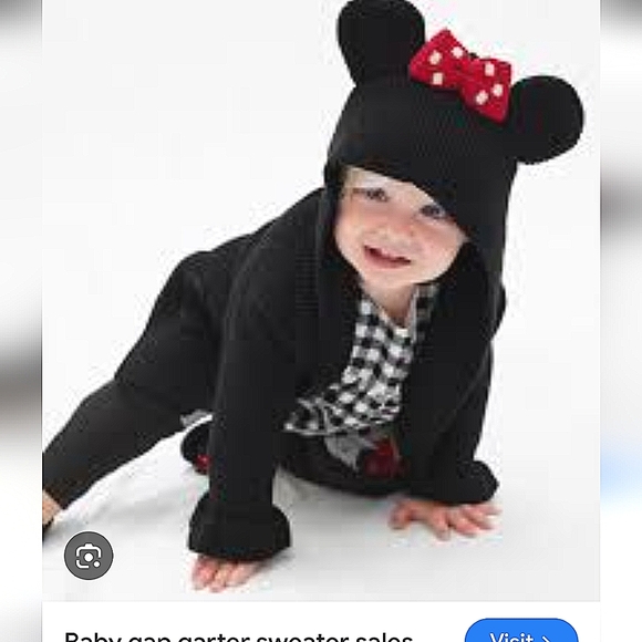Gap x Disney Baby Minnie Mouse Cardigan - Picture 1 of 2